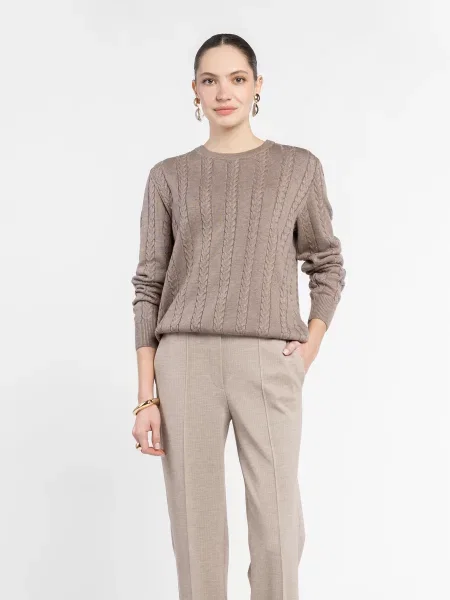 Светр Arber шерсть/нейлон бежевий