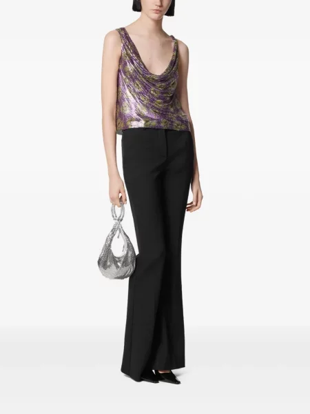 Geantă Versace plasă argintiu