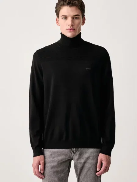 Pulover Boss Green de lână negru