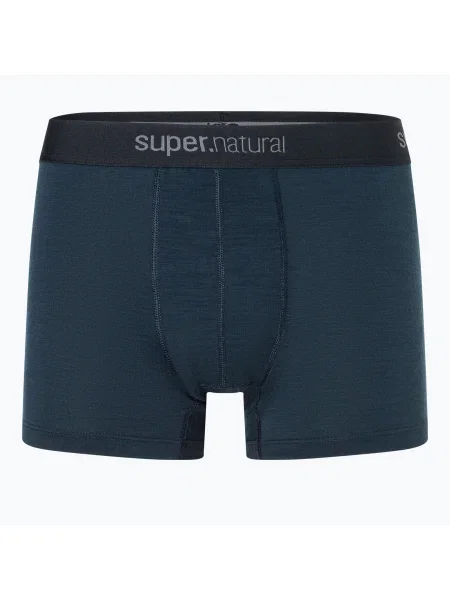Boxeri termici pentru bărbați super.natural Tundra 2 perechi blueberry/blueberry