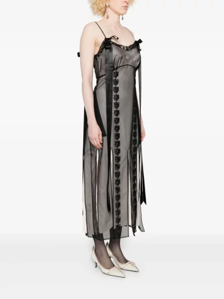 Rochie maxi Simone Rocha de costum negru