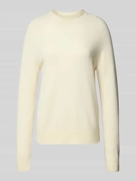Sweter w kroju regular fit z mieszanki alpaki i wełny model Fesperanasy' Boss Orange biały