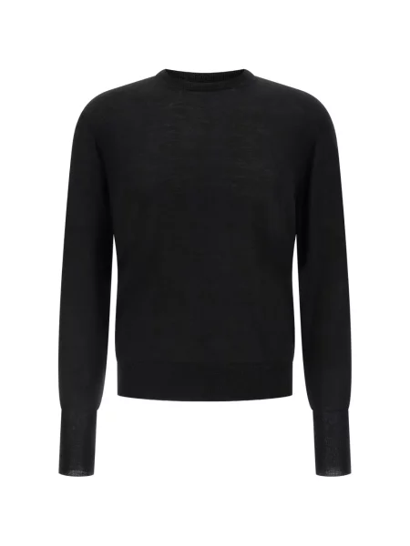 Пуловер Ma'ry'ya с кръгло деколте черно
