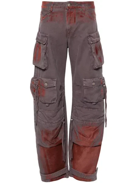 Pantaloni cargo The Attico violet