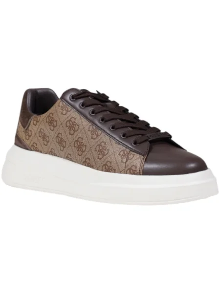 Guess Sneakersy Elba FMPVIB Béžová biela