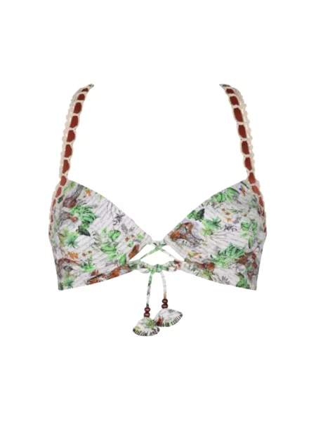 Wielobarwność bikini Del Maar w tropikalny nadruk