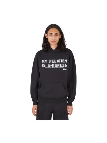 Bluza z kapturem Hymne z kapturem w serca czarna