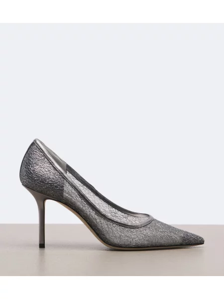 Pantofi cu toc Jimmy Choo cu broderie
