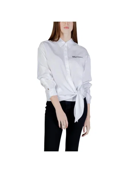 KARL LAGERFELD JEANS Blúzka čierna biela