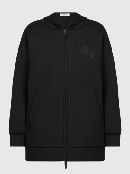 Шерстяная толстовка Max Mara черная