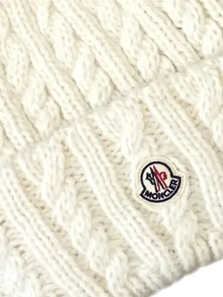 Căciulă Moncler de lână alb