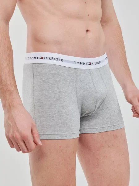 Tommy Hilfiger Underwear Bokserice Essential siva melange / crna bijela