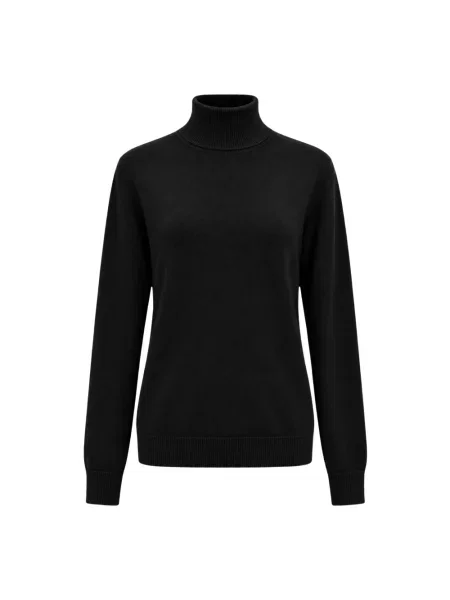 Sweter z golfem Akep czarny