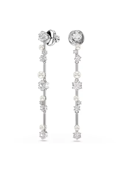 Kolczyki Swarovski szare