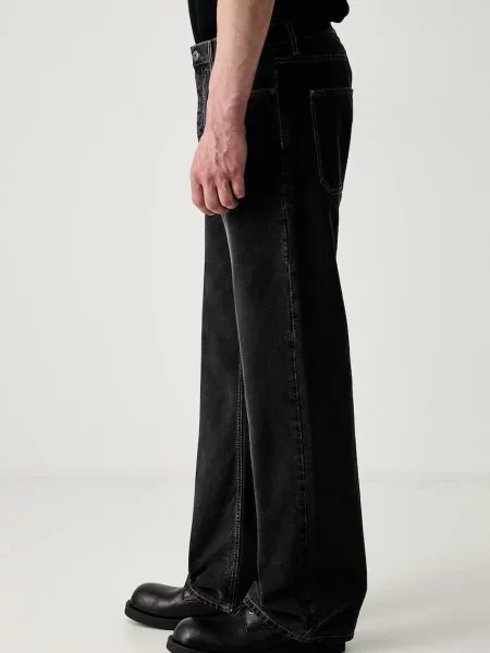 Off-White Half Arrow blugi relaxed fit pentru bărbați alb