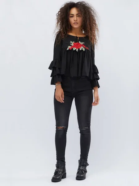 CARICA Блуза чорний