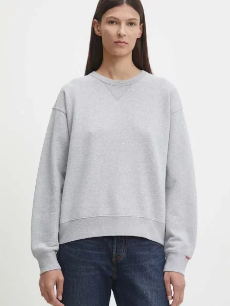 Меланжов суитчър Levi's® с принт сиво