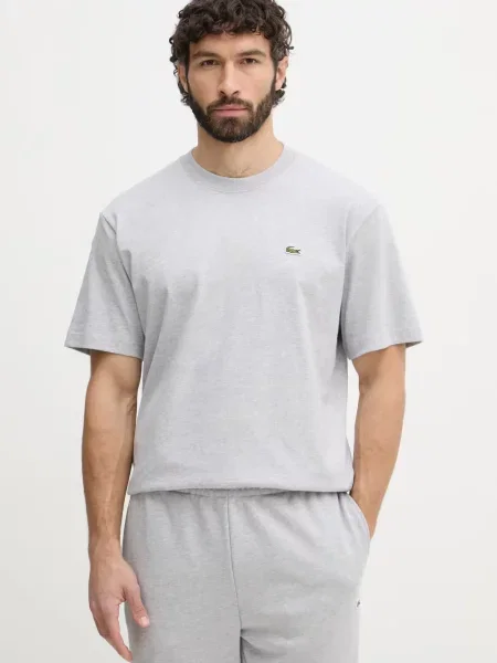 Tricou Lacoste cu autograf gri