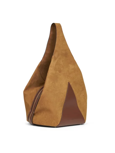 Stella McCartney APPALOOSA SOFT torebka shopper z imitacji zamszu beżowa