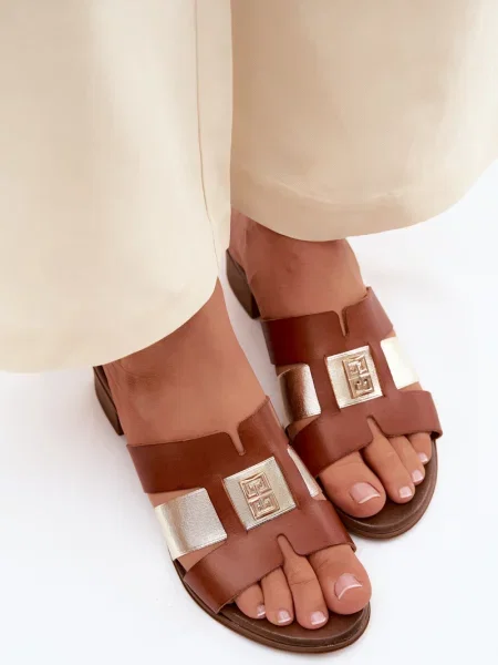Sandale Zazoo din piele maro