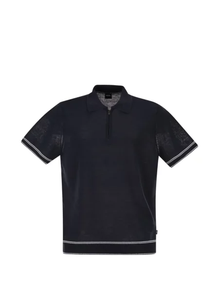 Tricou polo Boss cu dungi albastru
