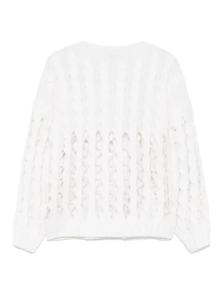 Pulover Wild Cashmere din cașmir alb