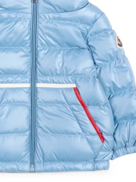 Kurtka puchowa dziecięca Moncler Enfant niebieska