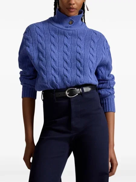 Велурени бягане с яка чорапи Polo Ralph Lauren синьо