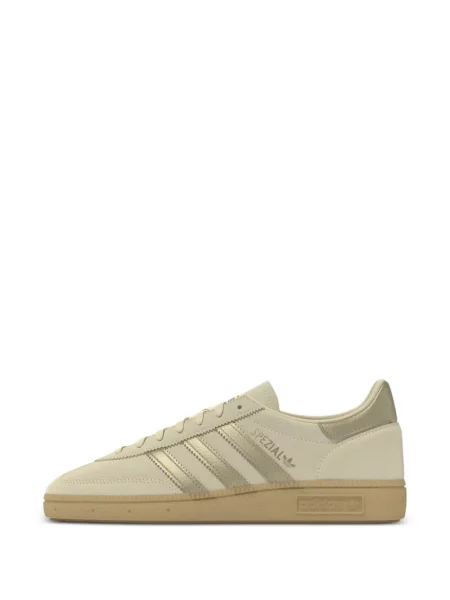 Lung pantaloni scurți Adidas din piele cu buline maro