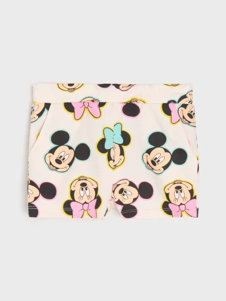 Sinsay Kraťasy Minnie Mouse krémová