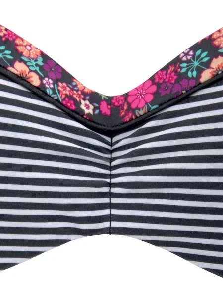 S.Oliver Bikini zgornji del mešane barve / črna bela