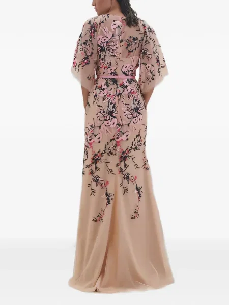 Rochie maxi Rami Al Ali cu broderie de costum