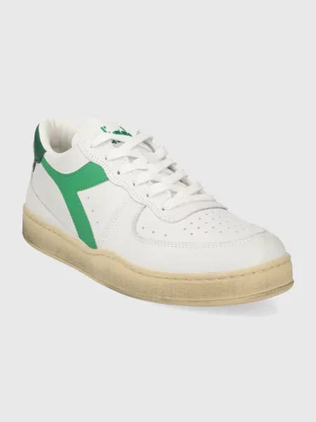 Δερμάτινα αθλητικά παπούτσια Diadora MI Basket Low Used άσπρο λευκό