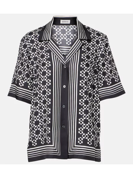 Cămașă Simkhai cu imagine negru