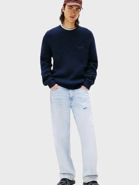 Светр Tommy Jeans чанкі синій