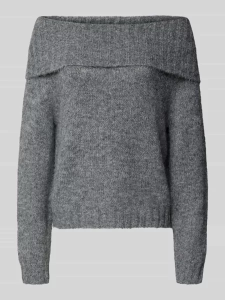 Sweter z dzianiny o kroju regular fit z dodatkiem wełny model ‘SHINE’ Only