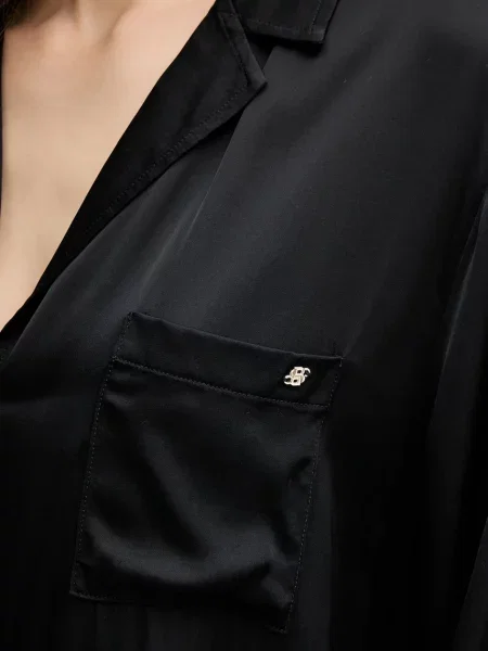 Длинная пижама Boss черная