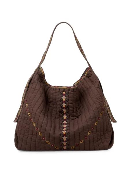 Matlasat geantă shopper Ba&sh maro