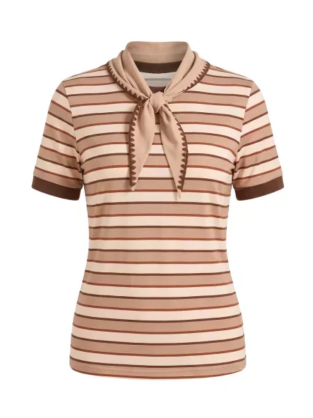 Imily Bela Tricou crem / cămilă ruginiu maro