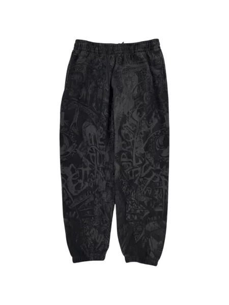 Pantaloni Supreme cu imagine alergare negru