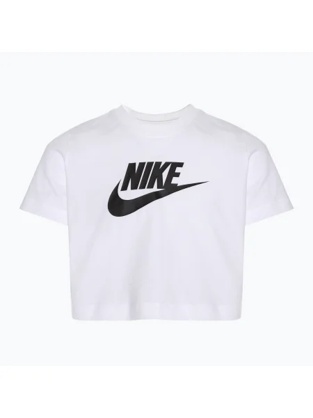 Tricou pentru copii Nike Sportswear Cropped white alb