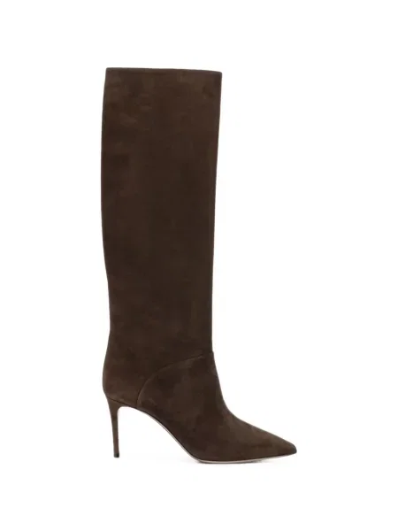 Botine Casadei din piele de căprioară maro