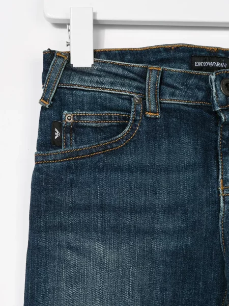 Jeansy dziecięce Emporio Armani niebieskie