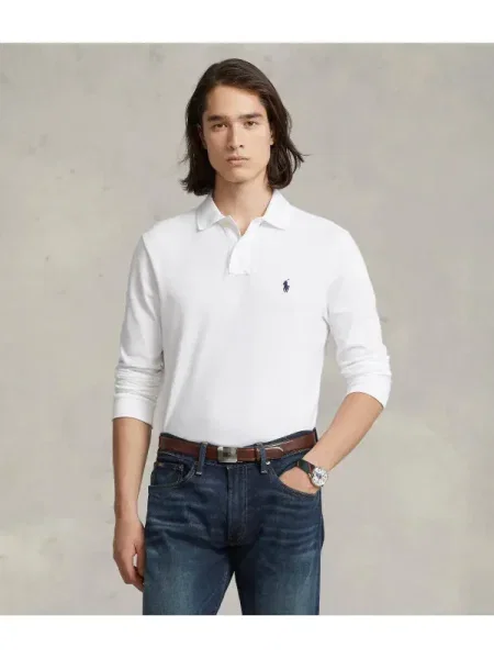POLO RALPH LAUREN Polo | Slim Fit | pique alb