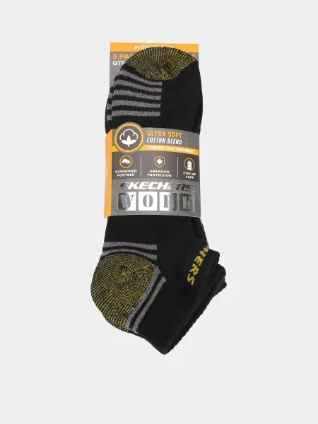 Skechers Набір шкарпеток чорний