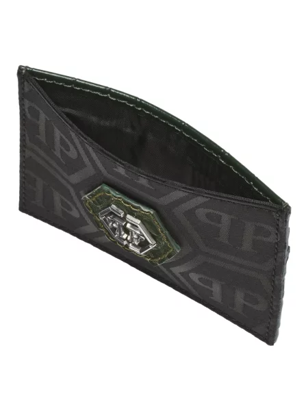 Portfel Philipp Plein skórzany czarny