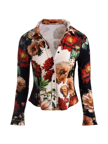 Cămașă Alice + Olivia cu model floral cu imagine negru