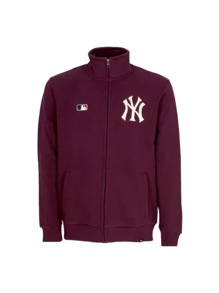 Bluza 47 Brand z wysokim kołnierzem fioletowa