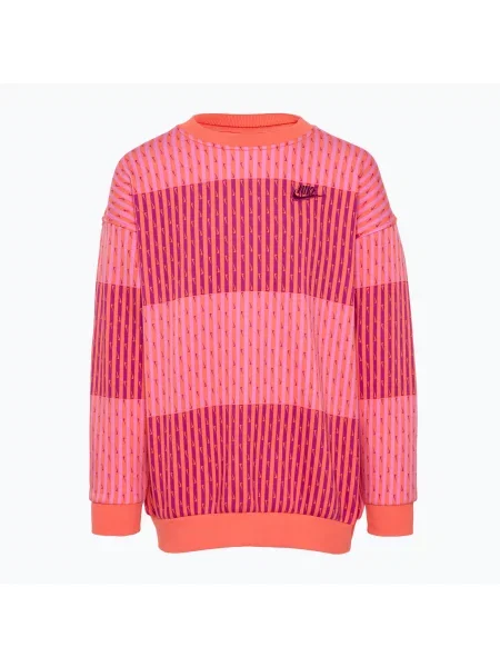 Bluza dziecięca Nike Sportswear Club Fleece light wild mango/light wild mango/hot fuchsia fuksja