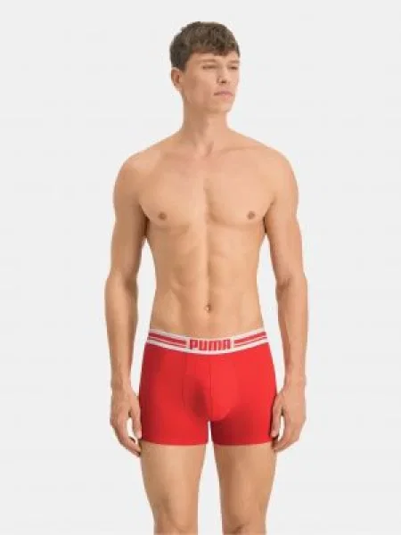 Boxerky Puma s autogramom červená